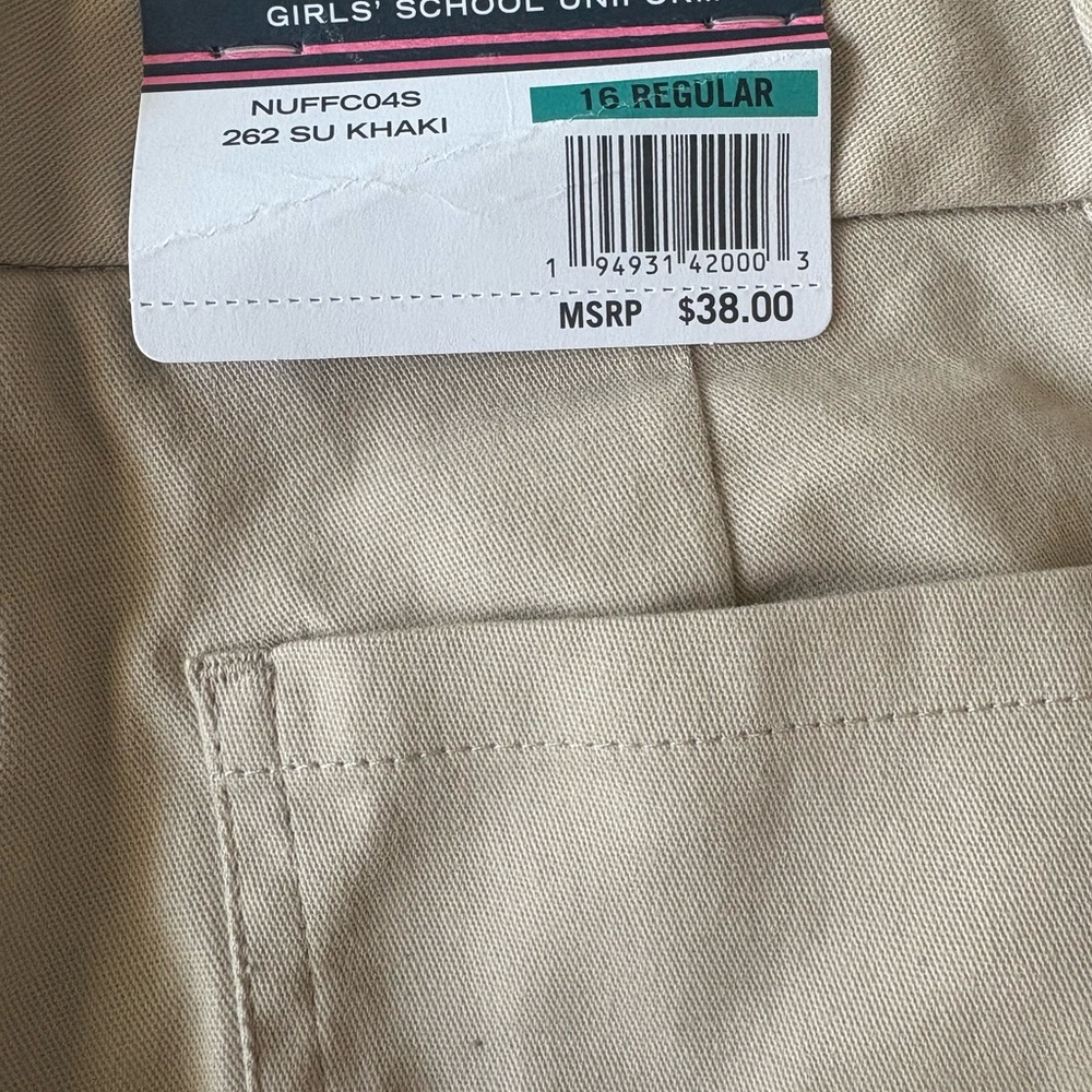 NWT Nautica Khaki Uniform Pants (Girls’ 16)